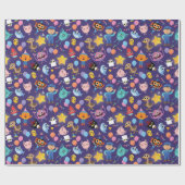 Papier Cadeau Super Simple Caractères Motif d'anniversaire (Plat)