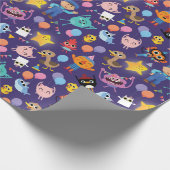 Papier Cadeau Super Simple Caractères Motif d'anniversaire (Coin)