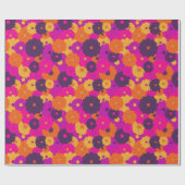 Papier Cadeau Super violet et rose hippie puissance (Plat)