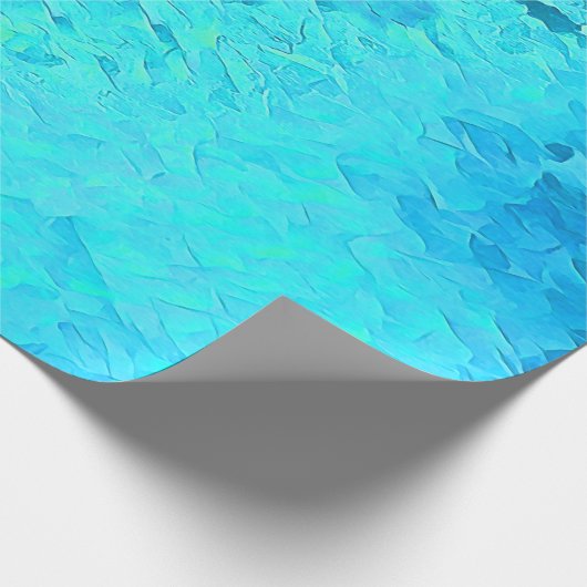 Papier Cadeau Superbe aquarelle Tropical Ocean Theme Design (Coin)