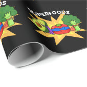 Papier Cadeau Superfoods Funny Vegetable Pun (Coin rond)