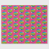 Papier Cadeau Supergirl Graphique Pop Global (Plat)