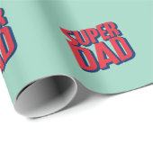 Papier Cadeau Superhero papa (Coin rond)
