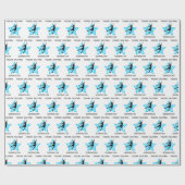 Papier Cadeau Superstar du patinage artistique (Plat)