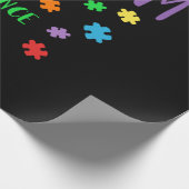 Papier Cadeau Support Acceptance Ally Autism (Coin)