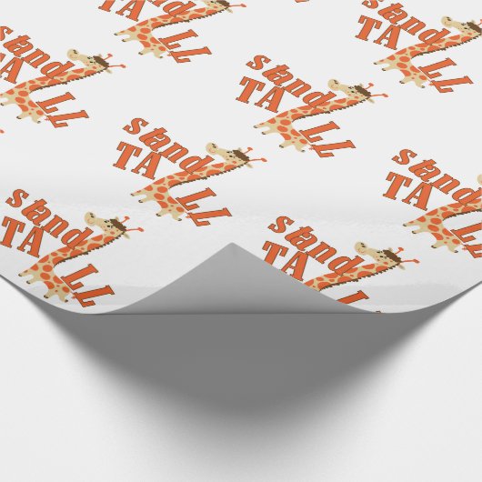 Papier Cadeau Support de girafe grand (Coin)