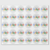 Papier Cadeau Support des couleurs - (Plat)