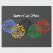 Papier Cadeau Support des couleurs - (Plat)