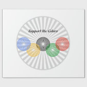 Papier Cadeau Support des couleurs - (Plat)