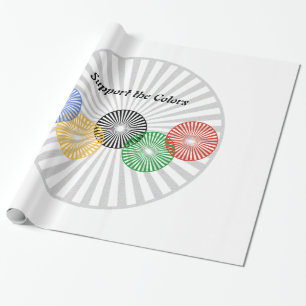 Papier Cadeau Support des couleurs -