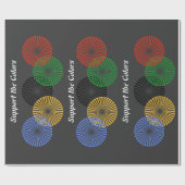 Papier Cadeau Support des couleurs - (Plat)