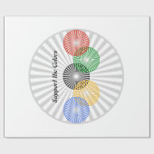 Papier Cadeau Support des couleurs - (Plat)