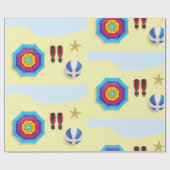 Papier Cadeau Sur La Plage (Plat)