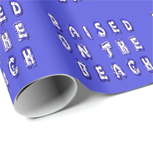 Papier Cadeau Sur La Plage (Coin rond)