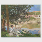Papier Cadeau Sur la rive de la Seine par Monet (Plat)