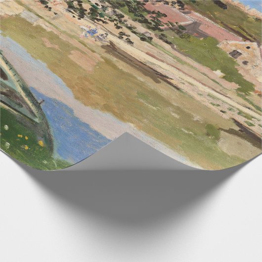 Papier Cadeau Sur la rive de la Seine par Monet (Coin)