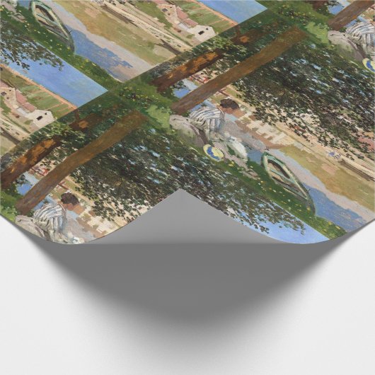 Papier Cadeau Sur la rive de la Seine par Monet (Coin)