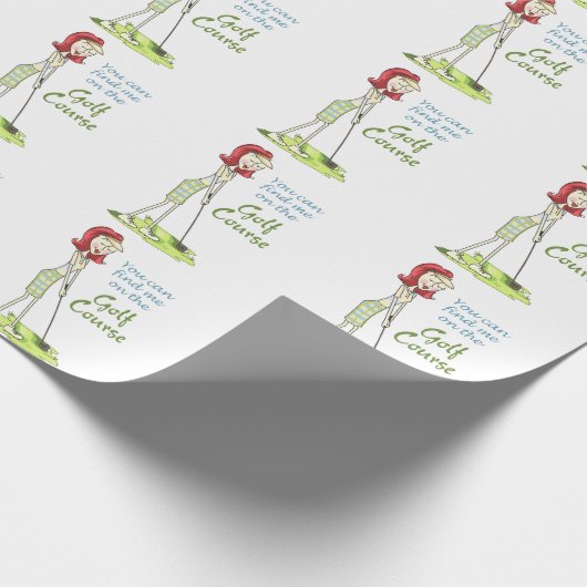 Papier Cadeau Sur le terrain de golf (Coin)