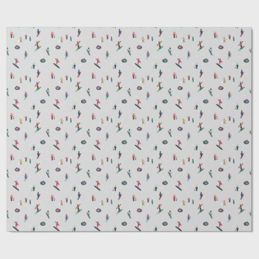 Papier Cadeau Sur Les Pentes (Plat)