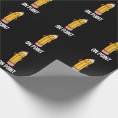 Papier Cadeau Sur Point Funny Pun crayon foncé BG (Coin)