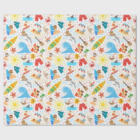 Papier Cadeau Surf (Plat)