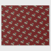 Papier Cadeau Surf à huile (Plat)