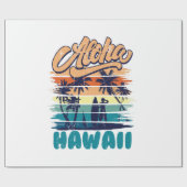 Papier Cadeau Surf - Aloha Hawaii (Plat)