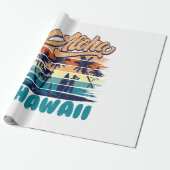 Papier Cadeau Surf - Aloha Hawaii (Déroulé)