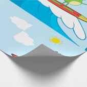 Papier Cadeau Surf De La Grenouille À L'Épreuve Papier D'Envelop