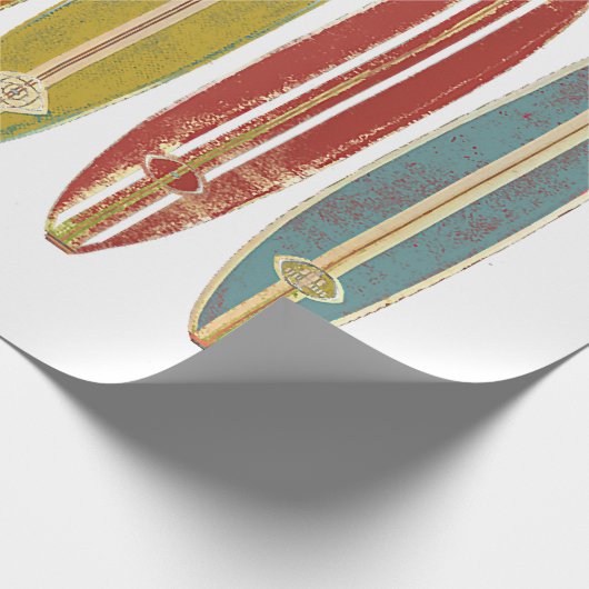 Papier Cadeau Surf de Longboard (Coin)