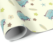 Papier Cadeau Surf de rv (Coin rond)