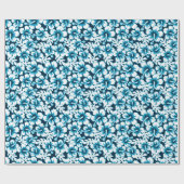 Papier Cadeau Surf graphique floral (Plat)