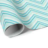 Papier Cadeau Surf océanique de Chevron (Coin rond)