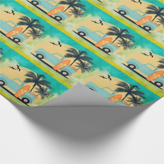 Papier Cadeau Surf Retro (Coin)