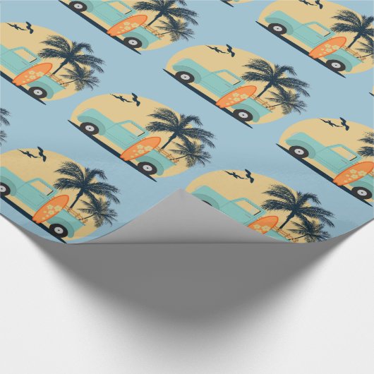 Papier Cadeau Surf Retro (Coin)