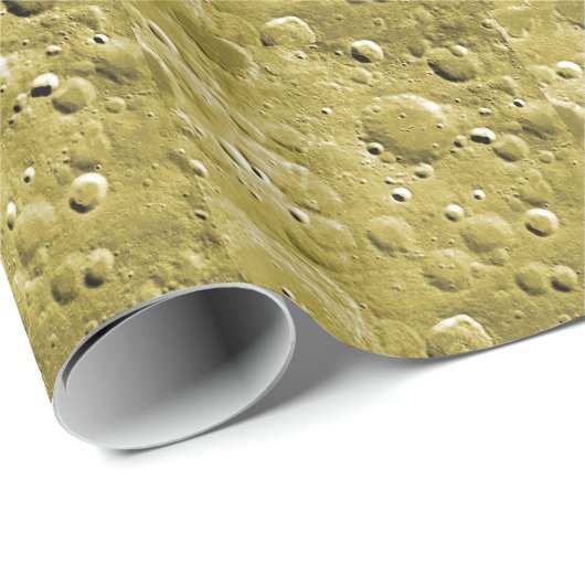 Papier Cadeau Surface de la lune (Coin rond)