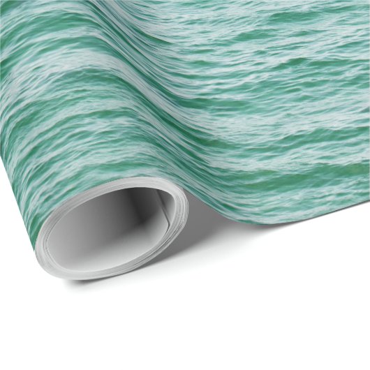 Papier Cadeau Surface de la mer (Coin rond)