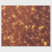 Papier Cadeau Surface de la planète volcanique de lave chaude (Plat)