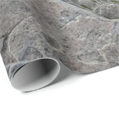 Papier Cadeau Surface de pierre de texture rocheuse (Coin rond)