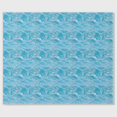 Papier Cadeau Surface d'eau bleue, nature abstraite (Plat)