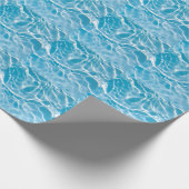 Papier Cadeau Surface d'eau bleue, nature abstraite (Coin)