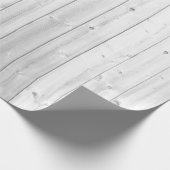 Papier Cadeau Surface en bois de texture blanche (Coin)