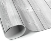 Papier Cadeau Surface en bois de texture blanche (Coin rond)