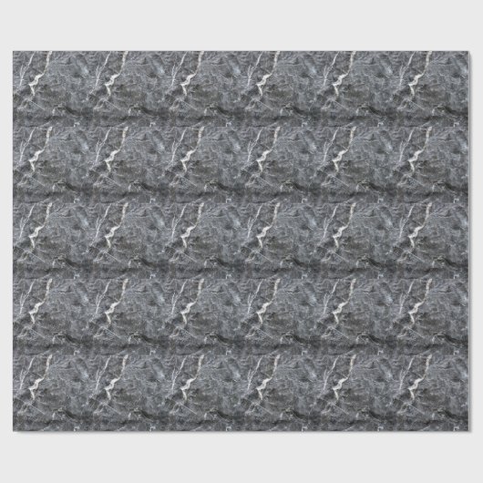 Papier Cadeau Surface en pierre blanche grise (Plat)
