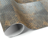 Papier Cadeau Surface métallique, arrière - plan de texture réfl (Coin rond)