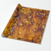 Papier Cadeau Surface métallique rouillée (Déroulé)