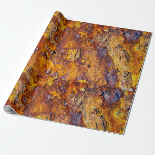 Papier Cadeau Surface métallique rouillée