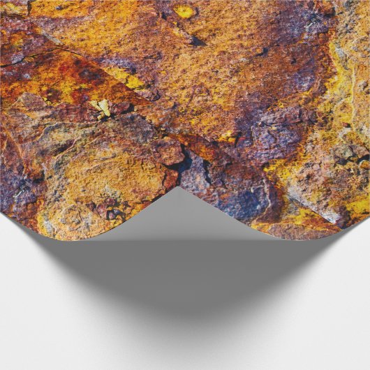 Papier Cadeau Surface métallique rouillée (Coin)