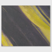 Papier Cadeau Surface noire et jaune (Plat)