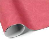 Papier Cadeau Surface texturée rouge avec un motif subtil tourbi (Coin rond)